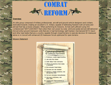 Tablet Screenshot of combatreform.org